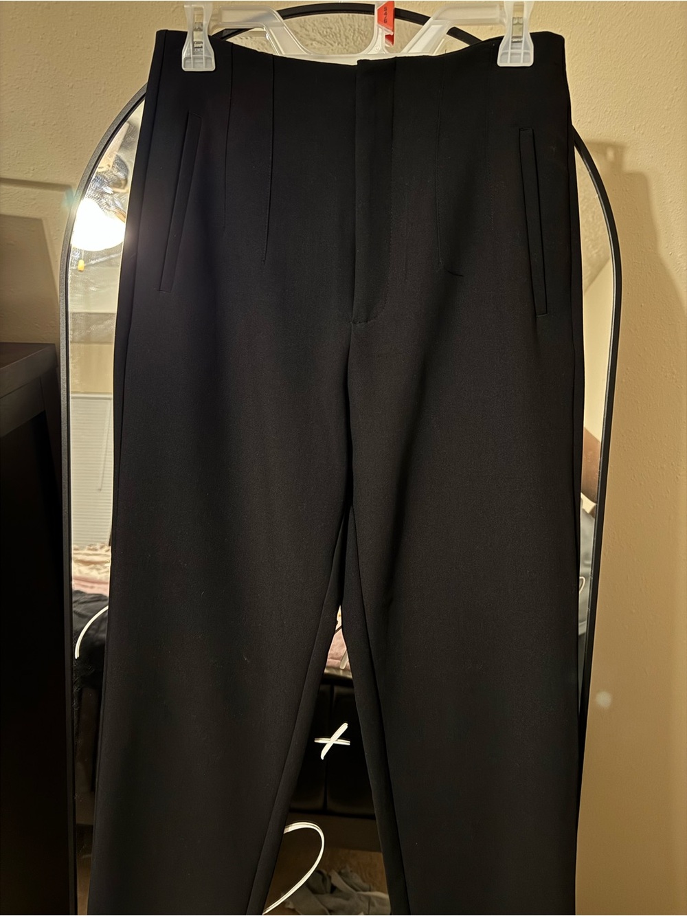 stradivarius Men’s Black Tailored Dress Pants